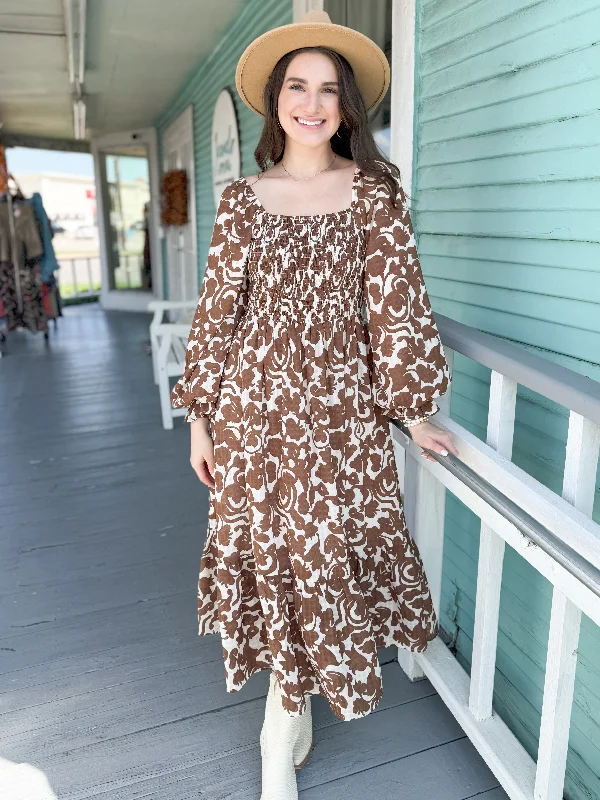 Animal print maxi dresses for a statement - making outfitThe Moija Mocha Dress