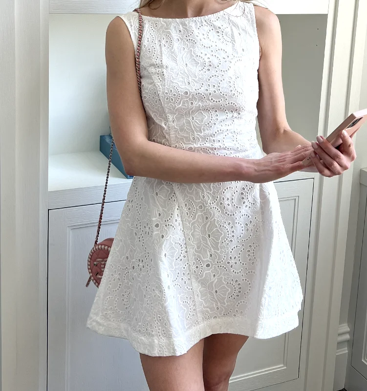 Maxi dresses with side slits for a touch of allureThe Sutton Dress - White Broderie Anglaise Maxi dresses with side slits for a touch of allureThe Sutton Dress - White Broderie Anglaise