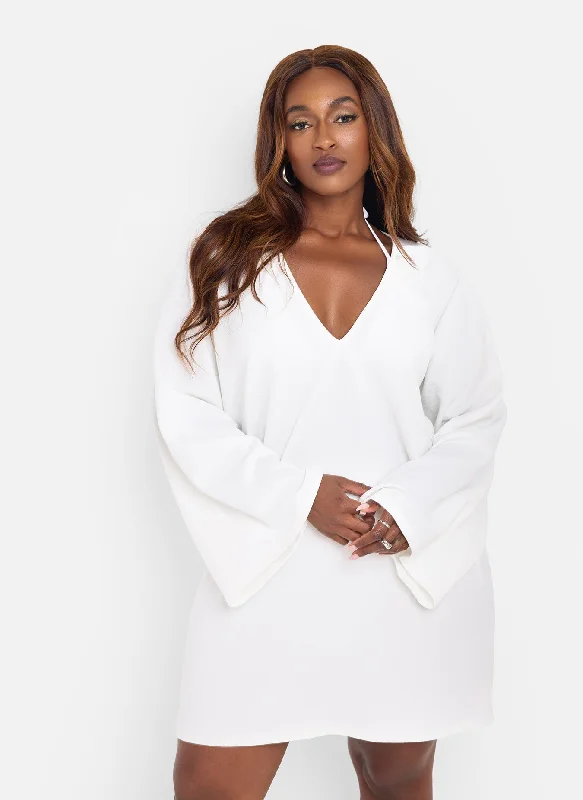 Midi dresses with mesh inserts for a trendy and breathable optionAnwen Shift Mini Coverup Dress Midi dresses with mesh inserts for a trendy and breathable optionAnwen Shift Mini Coverup Dress