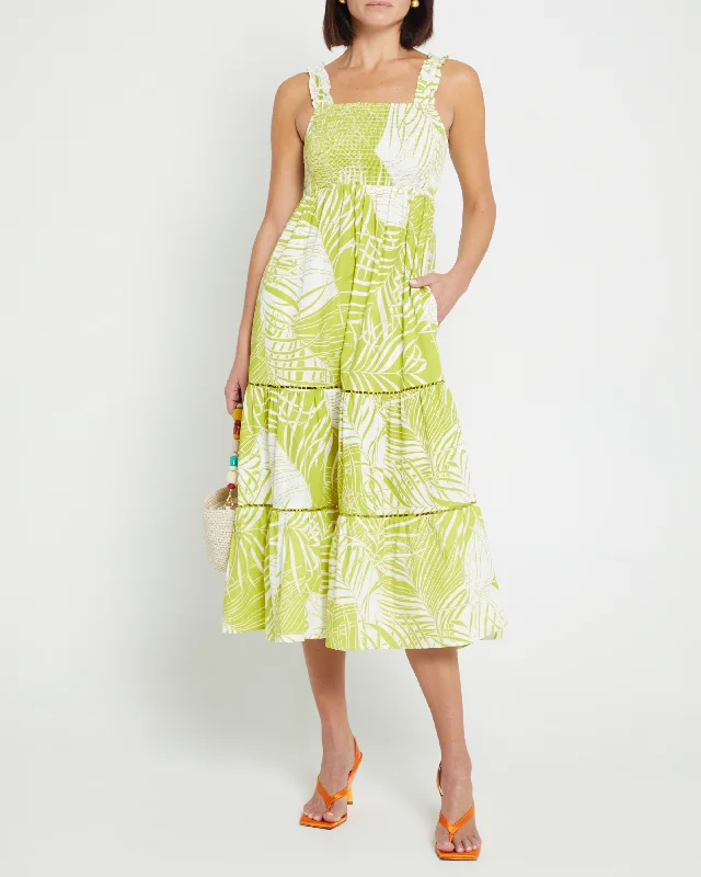 Midi dresses with belted waists to accentuate the figureColette Cotton Dress