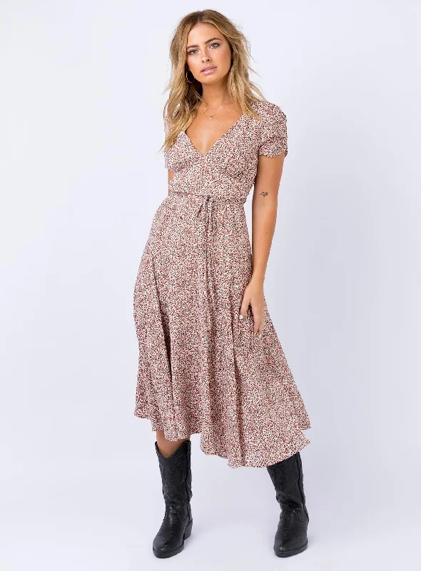 High - low midi dresses with geometric patterns for a modern partyFalleni Midi Dress Red/White High - low midi dresses with geometric patterns for a modern partyFalleni Midi Dress Red/White