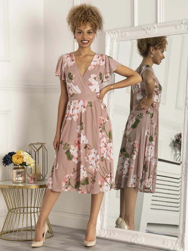 Midi dresses with button - down skirts for a unique and functional designJolie Moi Chailee Midi Dress, Dusty Pink Midi dresses with button - down skirts for a unique and functional designJolie Moi Chailee Midi Dress, Dusty Pink