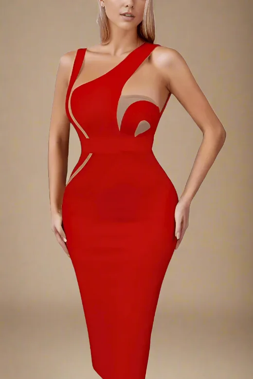 Midi dresses with tassel accents for a bohemian and free - spirited styleKylie Bodycon Midi Dress - Lipstick Red Midi dresses with tassel accents for a bohemian and free - spirited styleKylie Bodycon Midi Dress - Lipstick Red