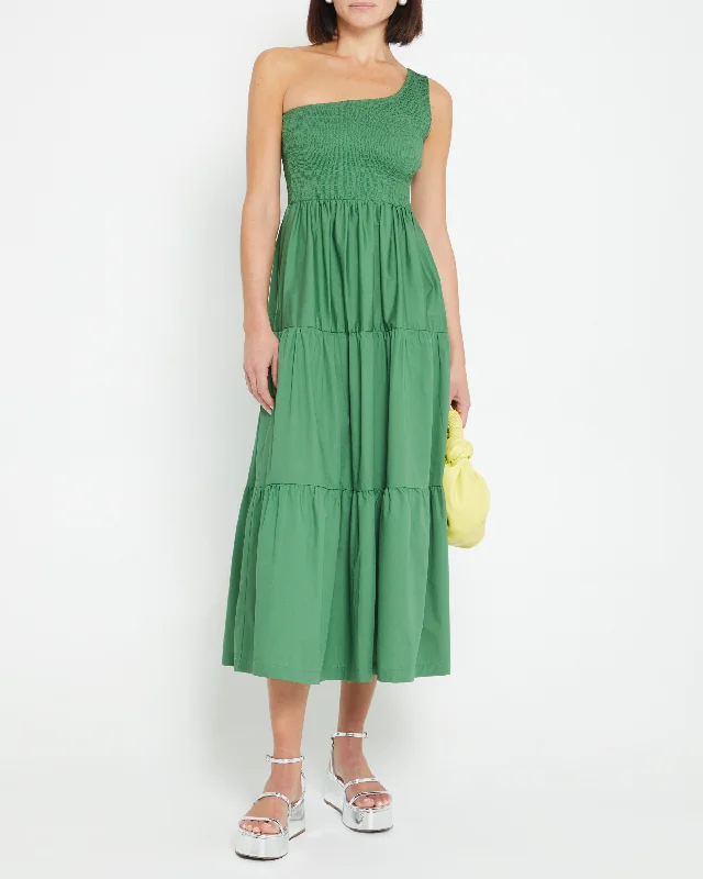 Midi dresses with V - necklines for a flattering and elongating effectMilada Dress