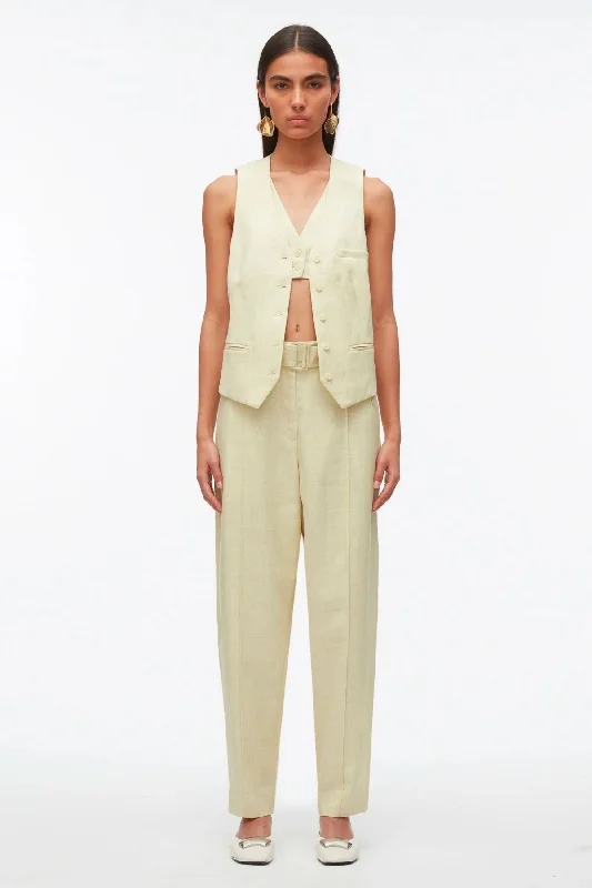 Men's Denim Trucker Jacket with Patches for a Retro and Edgy Appearance3.1 Phillip Lim Tailored Vest with Set In Bra - Limencello Men's Denim Trucker Jacket with Patches for a Retro and Edgy Appearance3.1 Phillip Lim Tailored Vest with Set In Bra - Limencello