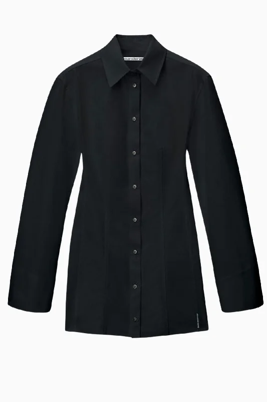 Alexander Wang Mini Shirt Dress - Black