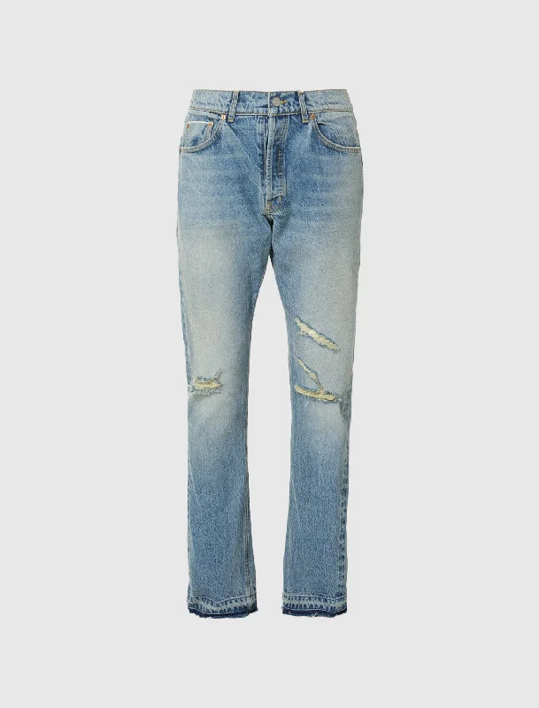 Men's Denim Crop Top for a Modern and Fashion - Forward StyleRELAXED DENIM JEANS