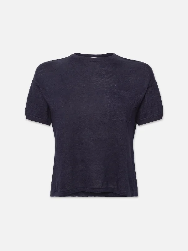 Men's Denim Zip - Up Hoodie in Indigo for a Comfortable and Stylish OutfitPocket Crew Tee -- Navy Men's Denim Zip - Up Hoodie in Indigo for a Comfortable and Stylish OutfitPocket Crew Tee -- Navy