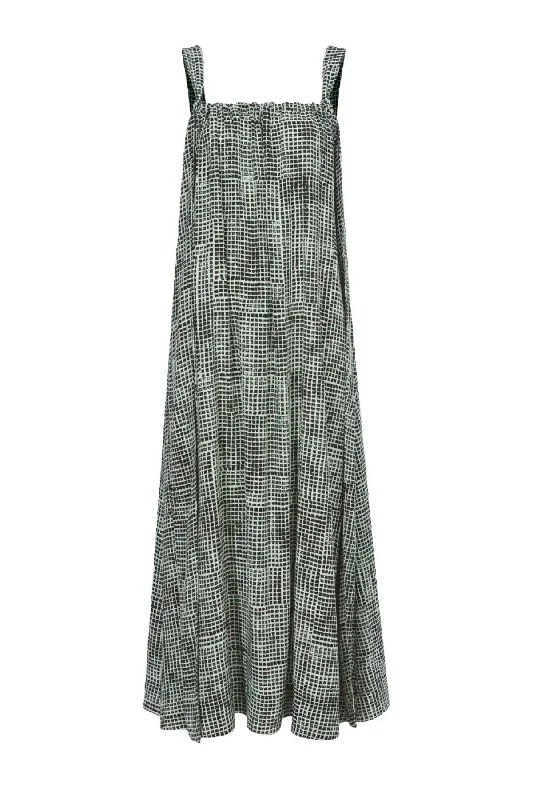 Proenza Schouler White Label Flou Wrap Dress - Black/ Paper Mint