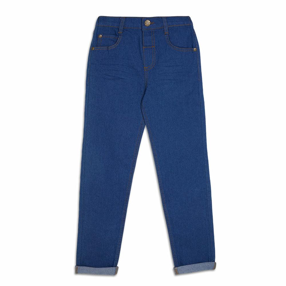 Men's Denim Button - Down Shirt with Roll - Up Cuffs for a Relaxed Summer VibeSkinny Denim Jeans Bright Blue Men's Denim Button - Down Shirt with Roll - Up Cuffs for a Relaxed Summer VibeSkinny Denim Jeans Bright Blue