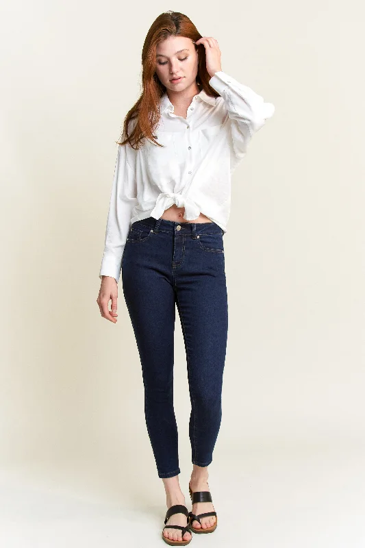 High Rise Classic Ankle Skinny Jeans