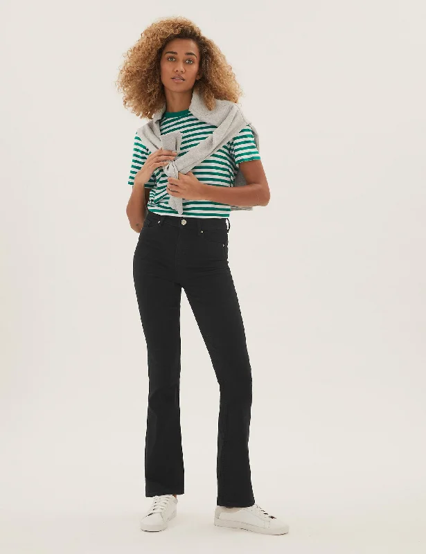 Women's pants with thermal lining Wide - leg women jeans for a modern and relaxed vibe Eva Bootcut Jeans Women's pants with thermal lining Wide - leg women jeans for a modern and relaxed vibe Eva Bootcut Jeans