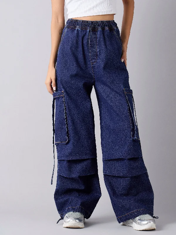 Women's striped business pants Bootcut women jeans to complement various shoe styles Girls Blue Wash Side Pockets Cargo Jeans Women's striped business pants Bootcut women jeans to complement various shoe styles Girls Blue Wash Side Pockets Cargo Jeans