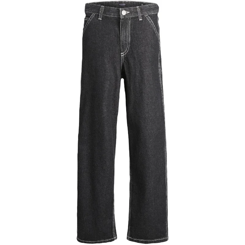 Women's one - piece jumpsuit pants Embroidered women jeans with intricate patterns Jack & Jones Junior Black Denim Ialex Carpenter Jeans 056 Women's one - piece jumpsuit pants Embroidered women jeans with intricate patterns Jack & Jones Junior Black Denim Ialex Carpenter Jeans 056