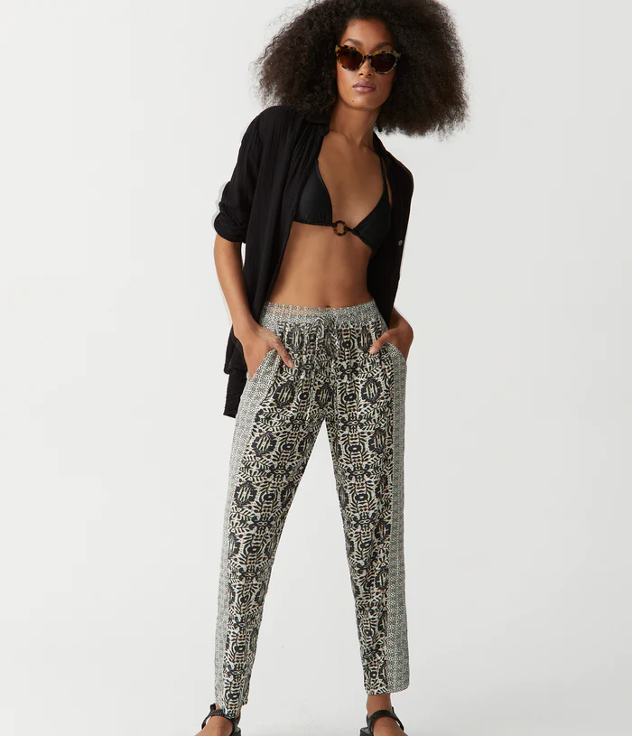 Women's pants for business trips Bootcut women jeans to complement various shoe styles Jordy Moroccan Printed Pant Women's pants for business trips Bootcut women jeans to complement various shoe styles Jordy Moroccan Printed Pant