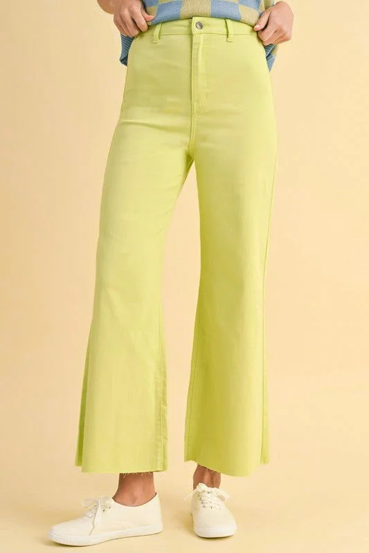 Women's pants for travel Embellished women jeans with studs or rhinestones for a glamorous touch Chasing Sunsets Lime Denim Jeans Women's pants for travel Embellished women jeans with studs or rhinestones for a glamorous touch Chasing Sunsets Lime Denim Jeans