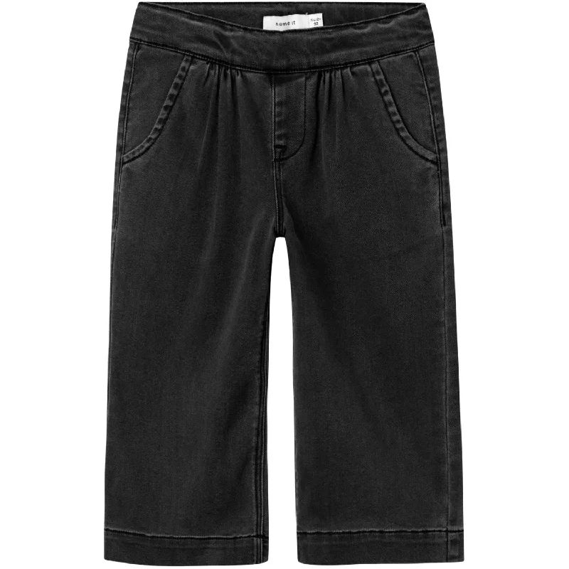 Women's hand - made artisanal pants Acid - wash women jeans with a retro finish Name It Black Denim Bella Wide Jeans Noos Women's hand - made artisanal pants Acid - wash women jeans with a retro finish Name It Black Denim Bella Wide Jeans Noos