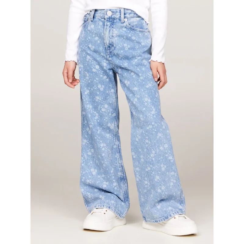 Women's checked casual pants Skinny women jeans with a form - fitting design Tommy Hilfiger Laser Mabel Flower Denim Jeans