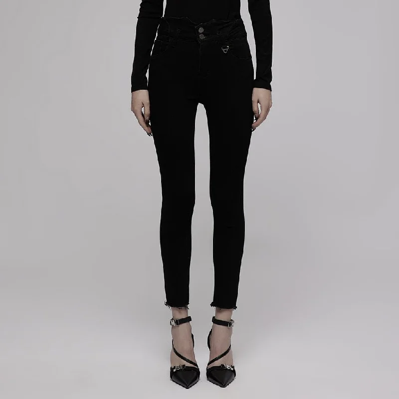 Women's straight - leg lounge pants Mom jeans for a nostalgic and casual look Women's Punk Straps Skinny Jeans Women's straight - leg lounge pants Mom jeans for a nostalgic and casual look Women's Punk Straps Skinny Jeans