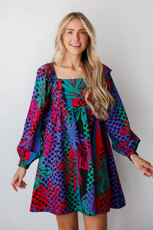 Mini dresses with gathered skirts for a voluminous effectFINAL SALE - Captivating Delight Black Mini Dress