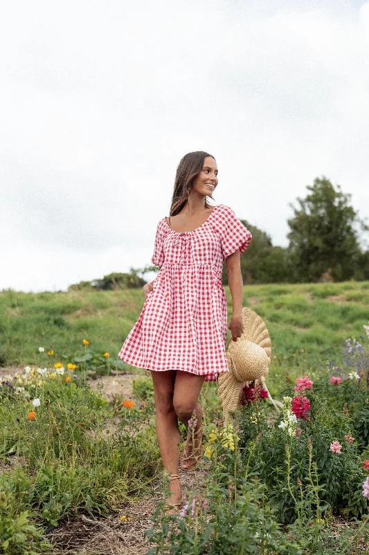 Ruffled mini dresses for a romantic touchDorothea Mini Dress - Red