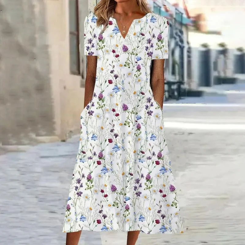 Floral Print Casual Dress