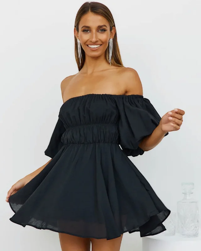 Satin mini dresses for a luxurious feelKIRRA MINI DRESS -BLACK