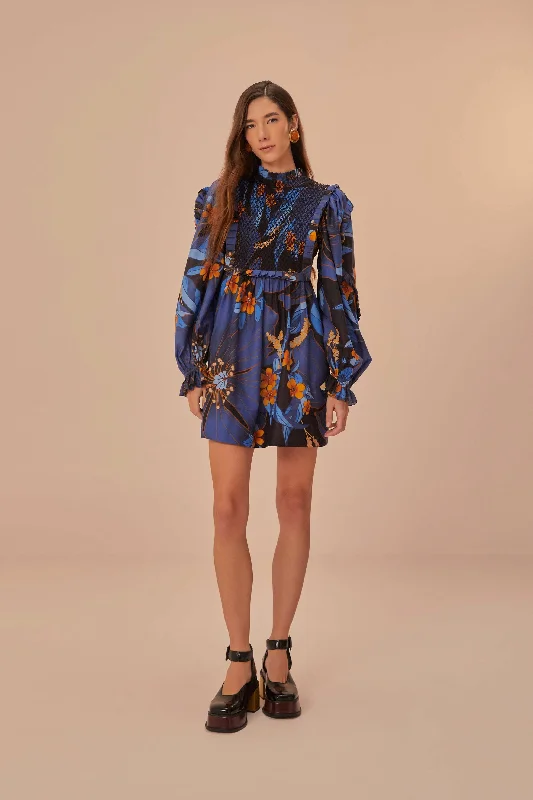 Mini dresses with halter necks for a stylish choiceBlack Pietra Floral Mini Dress