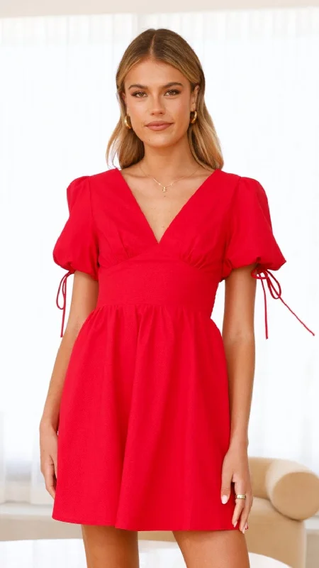 Verve Mini Dress - Red