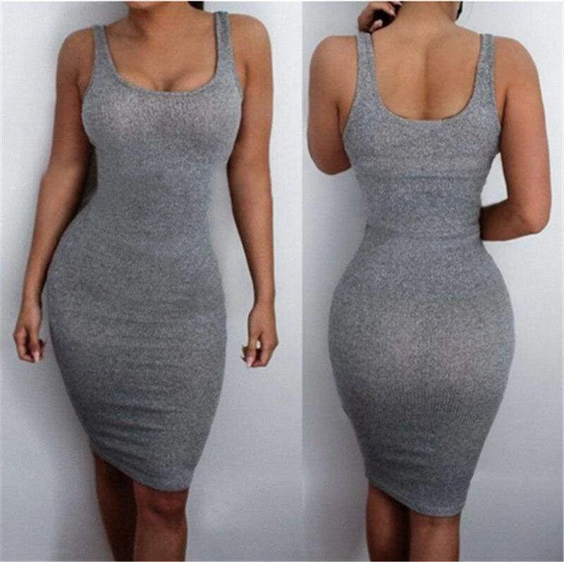 Leather mini dresses for a edgy styleFashionSierra - Women Package Hip Dress Summer Bandage Bodycon Mini Dress High Waist Slim Solid Gray Casual vestidos Sundress Leather mini dresses for a edgy styleFashionSierra - Women Package Hip Dress Summer Bandage Bodycon Mini Dress High Waist Slim Solid Gray Casual vestidos Sundress