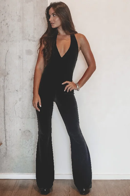 Ribbed - texture wedding guest dresses in neutral colorsSHOW ME YOUR MUMU Studio Halter Jumpsuit