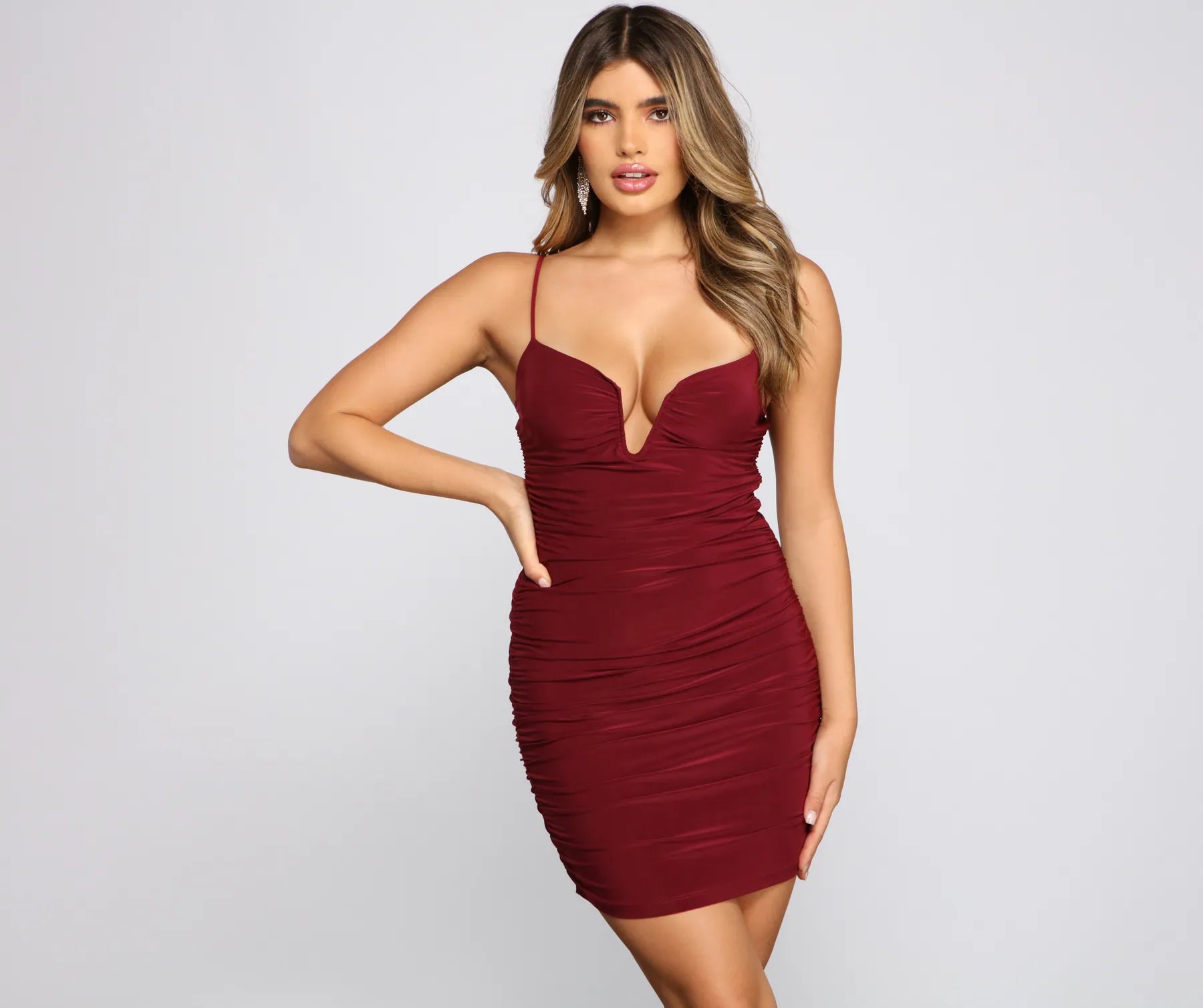 Cocktail dresses with a fringe detail and a sleeveless designHearts Racing Ruched Mini Dress Cocktail dresses with a fringe detail and a sleeveless designHearts Racing Ruched Mini Dress