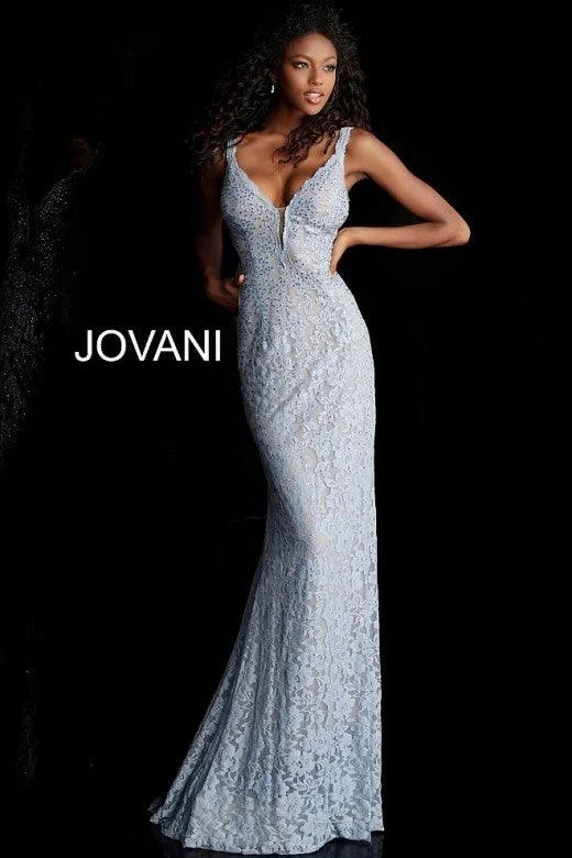 Jovani 48994 Long Formal Lace Prom Dress