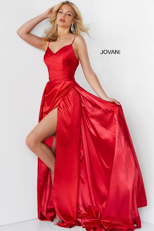 Jovani 07800 Formal Spaghetti Strap Long Prom Gown