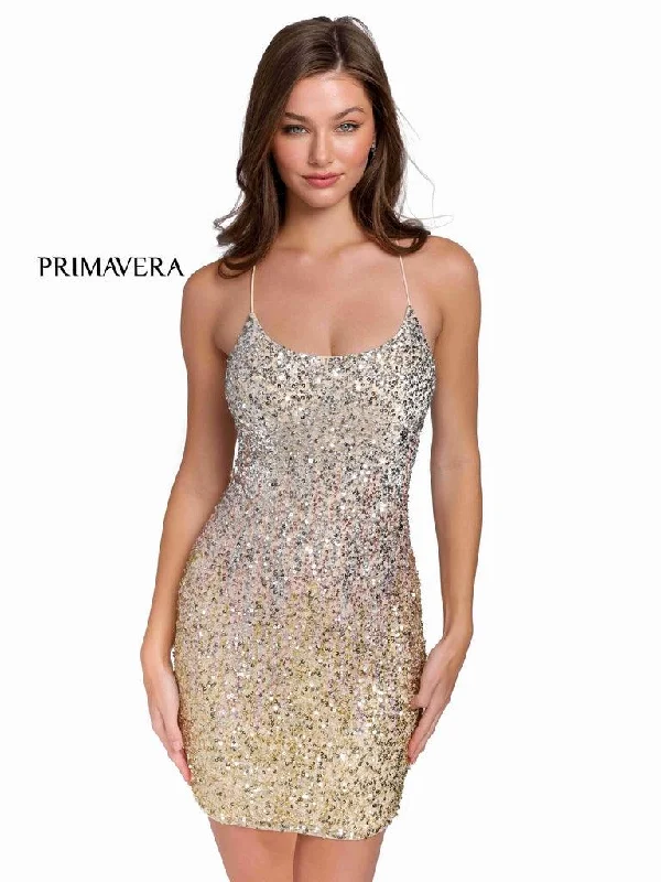 Primavera Couture Short Fitted Sexy Prom Dress 3833