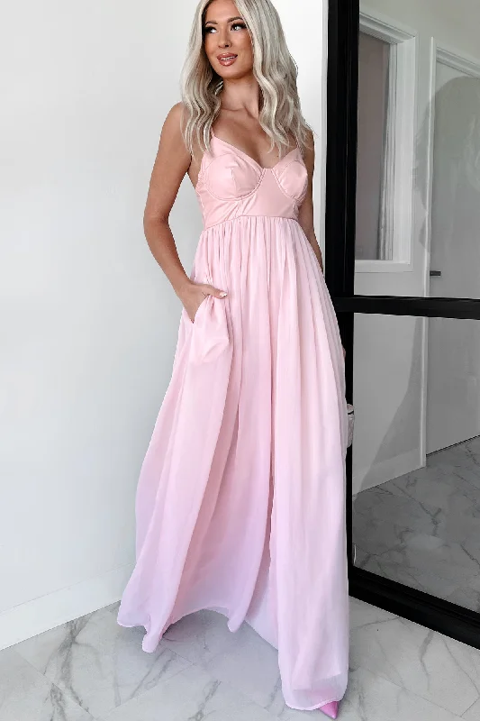 Satin wedding guest dresses with side slits for a sexy touchShades Of Lovely Contrast Top Wide Leg Jumpsuit (Pink) Satin wedding guest dresses with side slits for a sexy touchShades Of Lovely Contrast Top Wide Leg Jumpsuit (Pink)