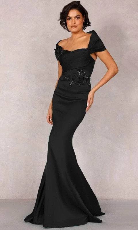 Terani Couture 2021M2969 - Shawl Draped Mermaid Evening Dress