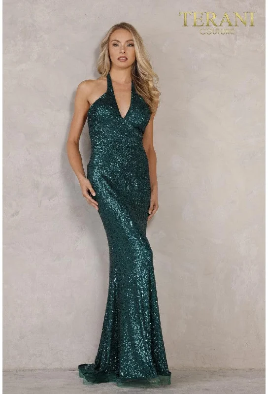 Solid - colored bodycon dress for a classic appearanceTerani Couture 2215P0018 Halter Long Sexy Prom Dress Solid - colored bodycon dress for a classic appearanceTerani Couture 2215P0018 Halter Long Sexy Prom Dress