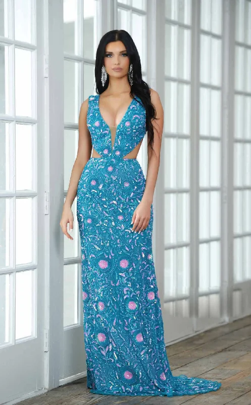 Formal dresses with side - slit pockets and beaded accents for a practical and stylish formal eventAleta 877 Dress Formal dresses with side - slit pockets and beaded accents for a practical and stylish formal eventAleta 877 Dress