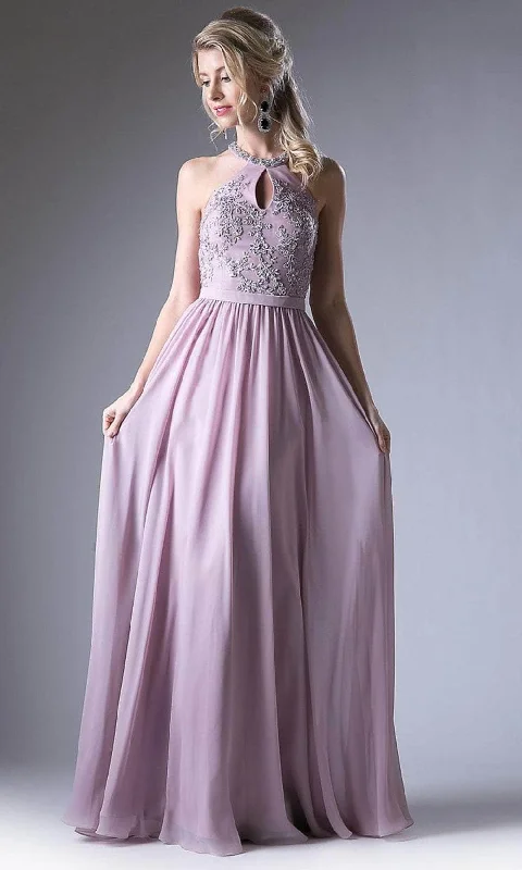 Formal dresses with button - front designs and tulle skirts for a charming prom styleCinderella Divine 1006 - Keyhole Front Pleated A-line Dress Formal dresses with button - front designs and tulle skirts for a charming prom styleCinderella Divine 1006 - Keyhole Front Pleated A-line Dress