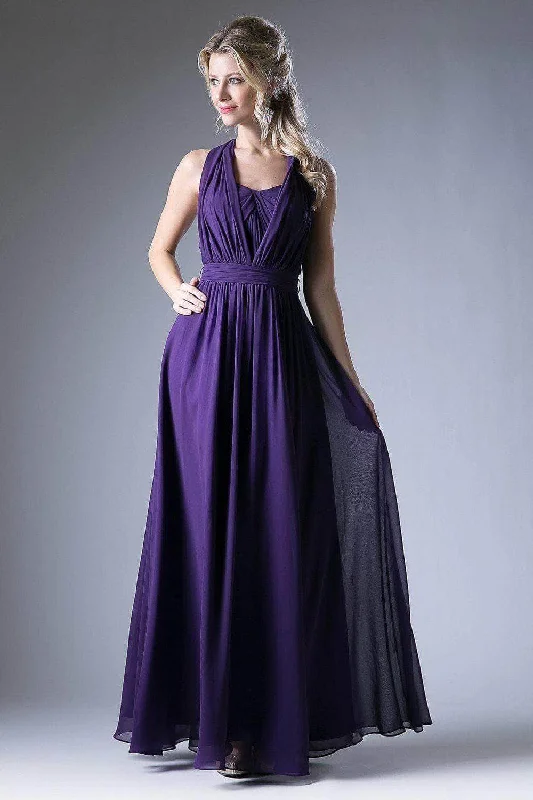 Prom dresses with side - slit pockets and solid - color fabrics for a practical and stylish formal lookCinderella Divine CF055 - Versatile Neck Chiffon Long Dress Prom dresses with side - slit pockets and solid - color fabrics for a practical and stylish formal lookCinderella Divine CF055 - Versatile Neck Chiffon Long Dress
