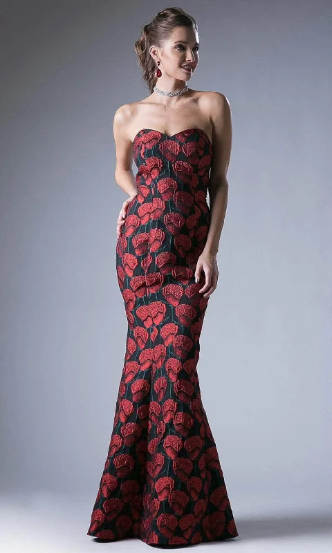 Ball - gown style formal dresses with sequined bodices for promCinderella Divine CF155 - Printed Strapless Evening Gown Ball - gown style formal dresses with sequined bodices for promCinderella Divine CF155 - Printed Strapless Evening Gown