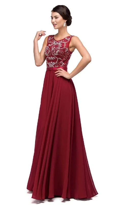 Prom dresses with pom - pom - decorated hems and cotton - blend fabrics for a playful and comfortable formal styleDancing Queen - Bejeweled A-Line Prom Dress 8736 Prom dresses with pom - pom - decorated hems and cotton - blend fabrics for a playful and comfortable formal styleDancing Queen - Bejeweled A-Line Prom Dress 8736