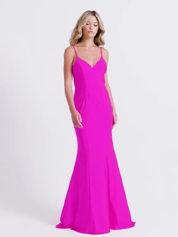 Faviana Fitted V-Neck Prom Dress 11047