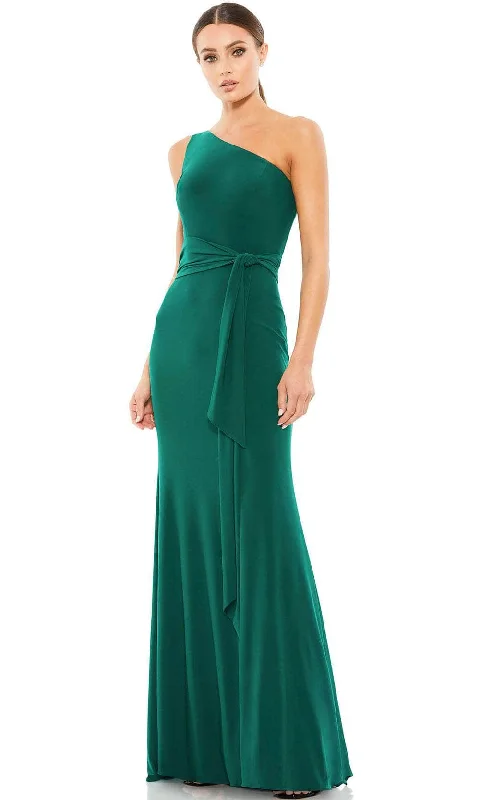 A - line formal dresses with beaded lace appliques for formal eventsIeena Duggal 26581 - One Shoulder Jerser Gown A - line formal dresses with beaded lace appliques for formal eventsIeena Duggal 26581 - One Shoulder Jerser Gown