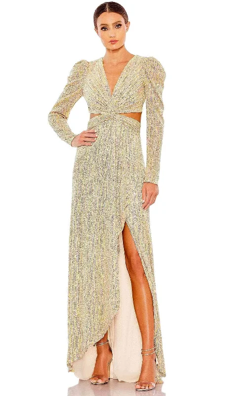 Prom dresses with gathered skirts and crystal - encrusted belts for a luxurious promIeena Duggal 27050 - Puff Sleeve Sequin Evening Dress Prom dresses with gathered skirts and crystal - encrusted belts for a luxurious promIeena Duggal 27050 - Puff Sleeve Sequin Evening Dress