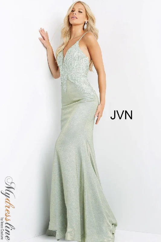 Formal dresses with ruched back panels and button - down fronts for a unique and flattering fitJovani JVN08492 Formal dresses with ruched back panels and button - down fronts for a unique and flattering fitJovani JVN08492