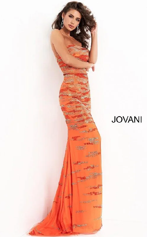 Bodycon dress with a cut - out detail for a sexy appealJovani 00683 Prom Long Strapless High Slit Dress Bodycon dress with a cut - out detail for a sexy appealJovani 00683 Prom Long Strapless High Slit Dress
