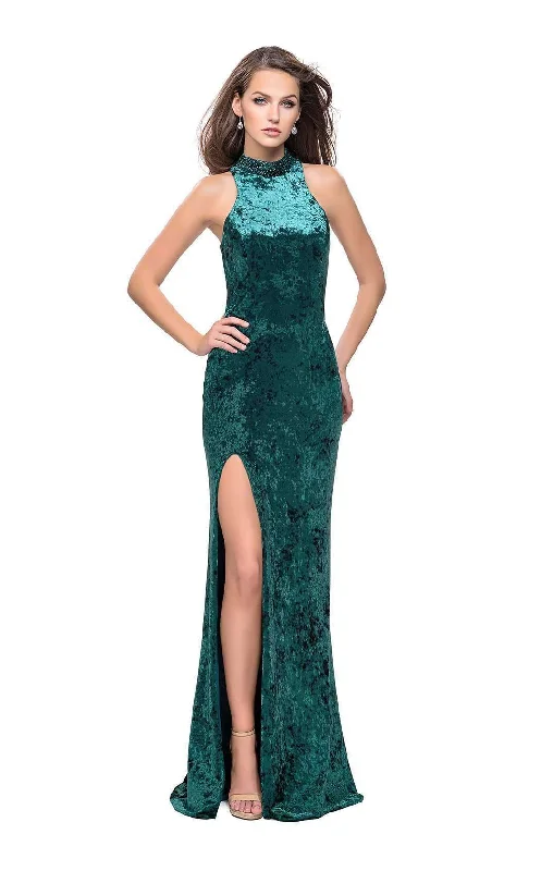 Sleeveless formal dresses with sequined straps and a - line skirts for a classic formal eventLa Femme 25783 Dress Sleeveless formal dresses with sequined straps and a - line skirts for a classic formal eventLa Femme 25783 Dress