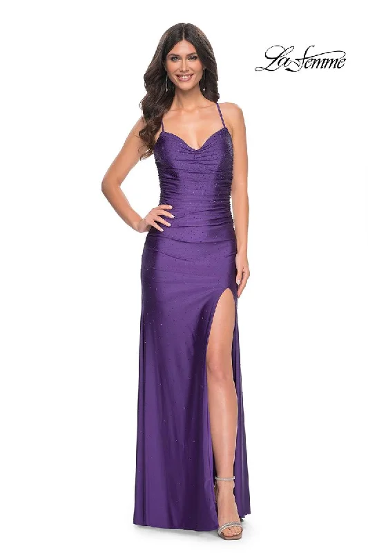 Sparkly sequined party dresses for a glamorous look​La Femme Dress 32317